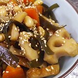 ちくわ根菜大豆のほっこり煮物